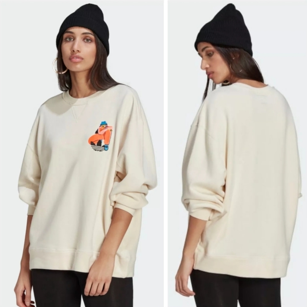 Adidas x Egle adicolor cream crew Size Small womens